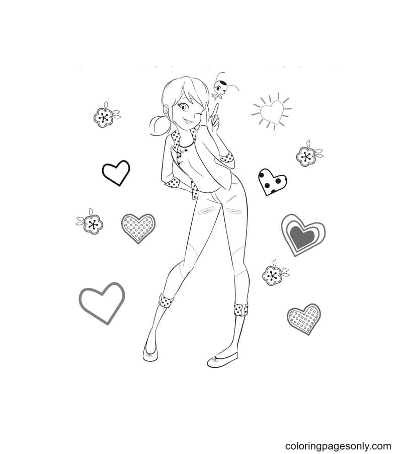 Marinette Coloring Pages