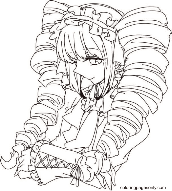 Modest and sweet Celestia Ludenberg Coloring Page