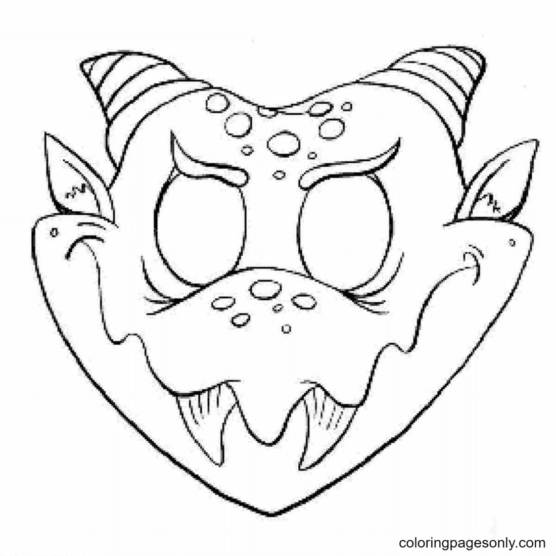 Halloween Masks Coloring Pages Coloring Pages For Kids And Adults