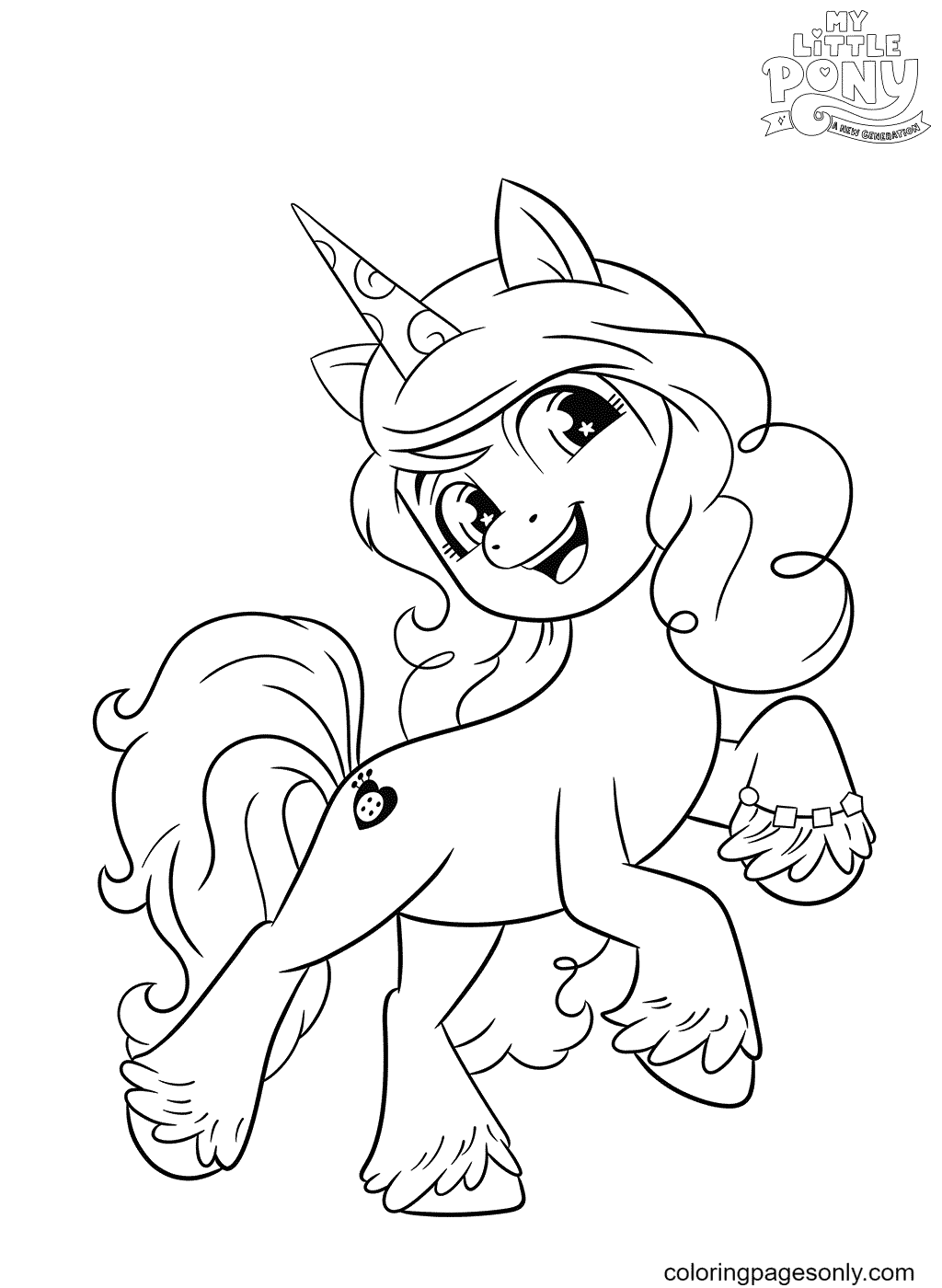 My Little Pony Izzy Moonbow Coloring Page
