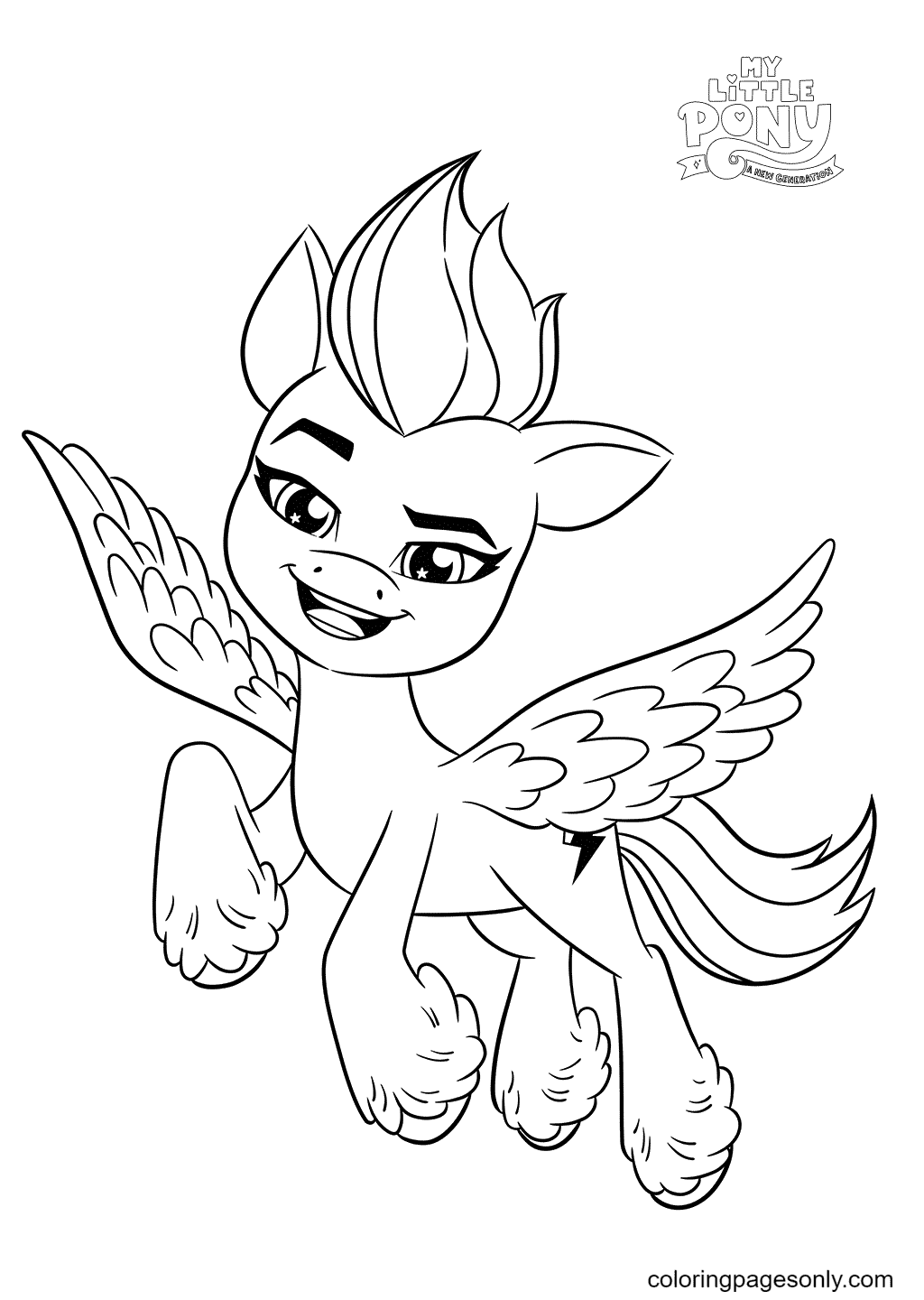 My Little Pony Zipp Storm Coloring Page