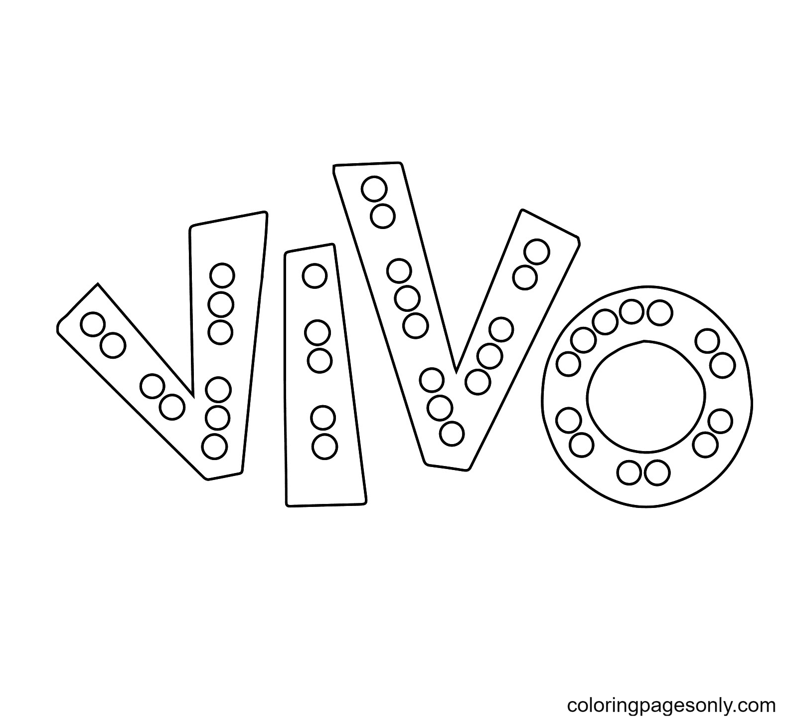 Netflix Vivo Logo Coloring Pages