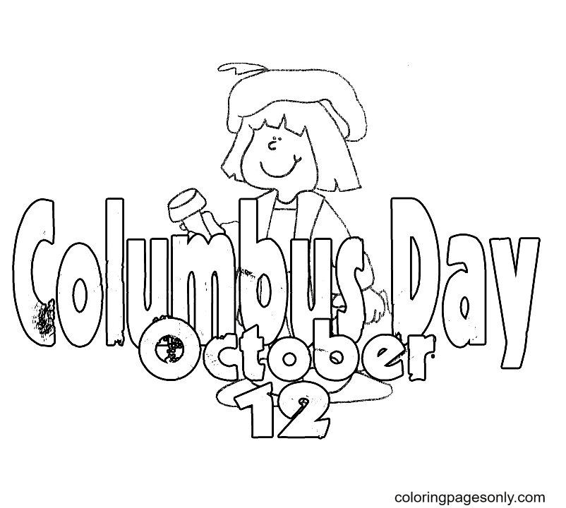 Outubro Dia de Cristóvão Colombo from Dia de Colombo