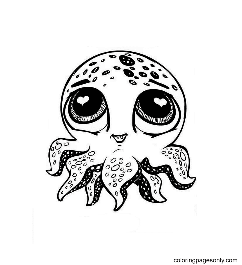 Octopus kawaii van Kawaii