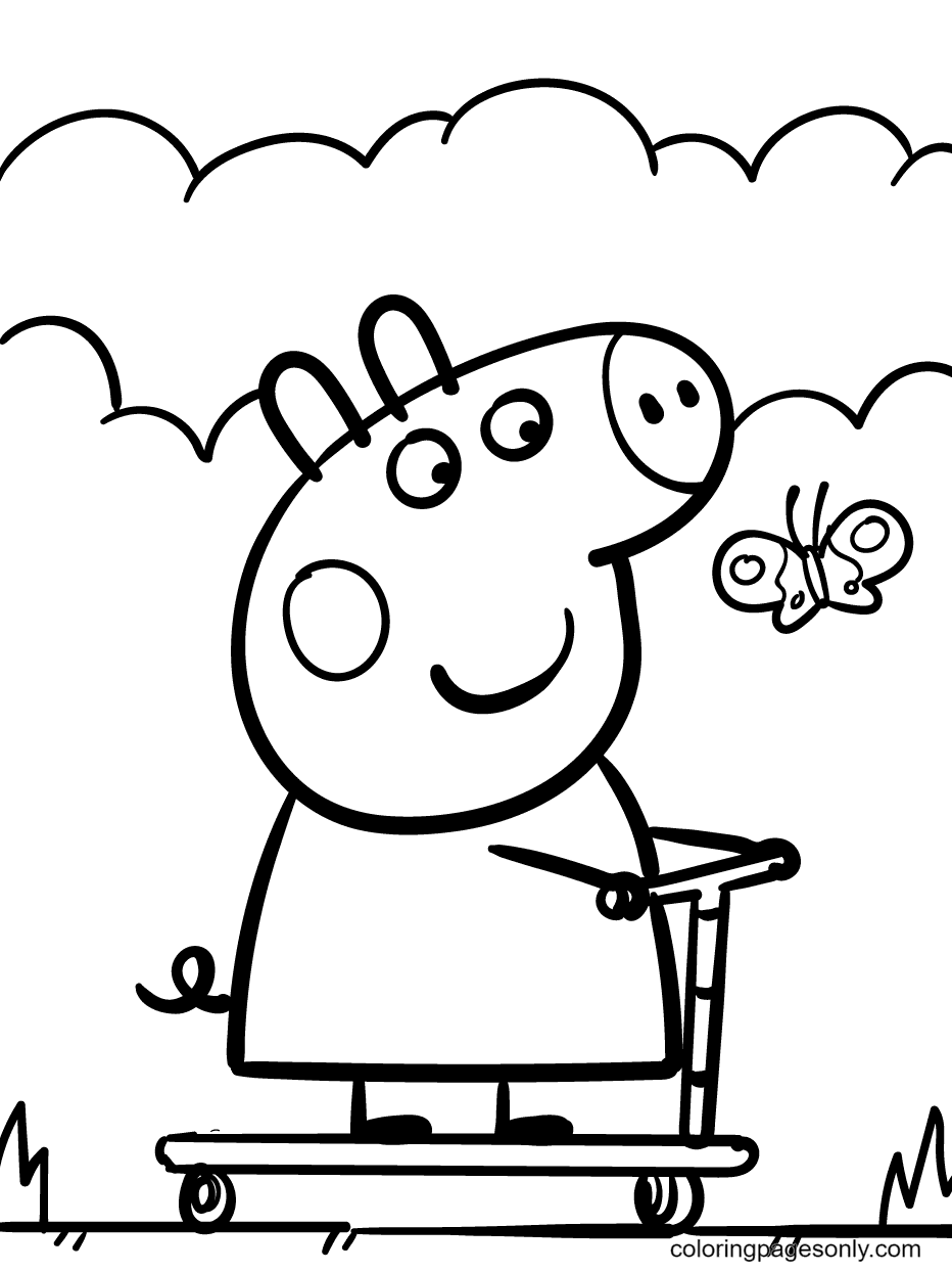 Como desenhar linda Peppa Pig 