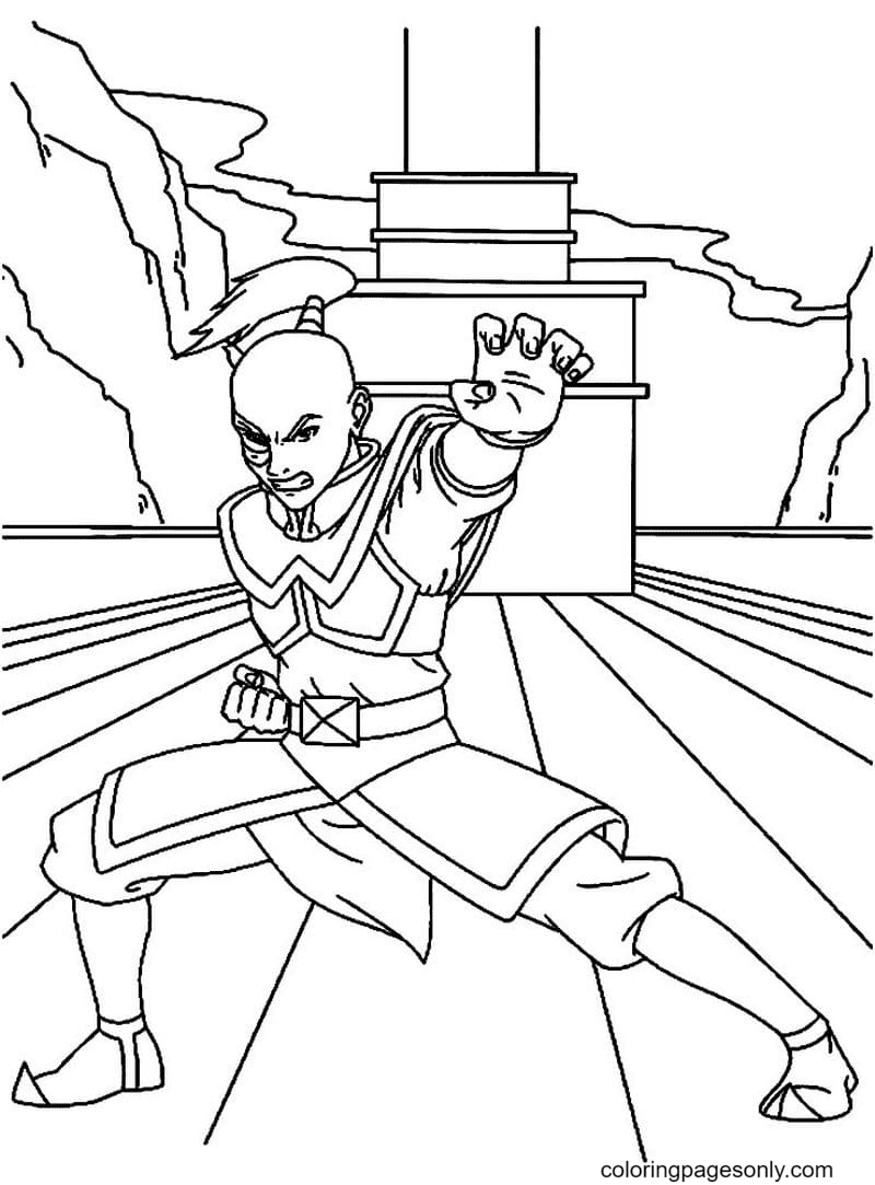Prince Zuko Printable Coloring Pages