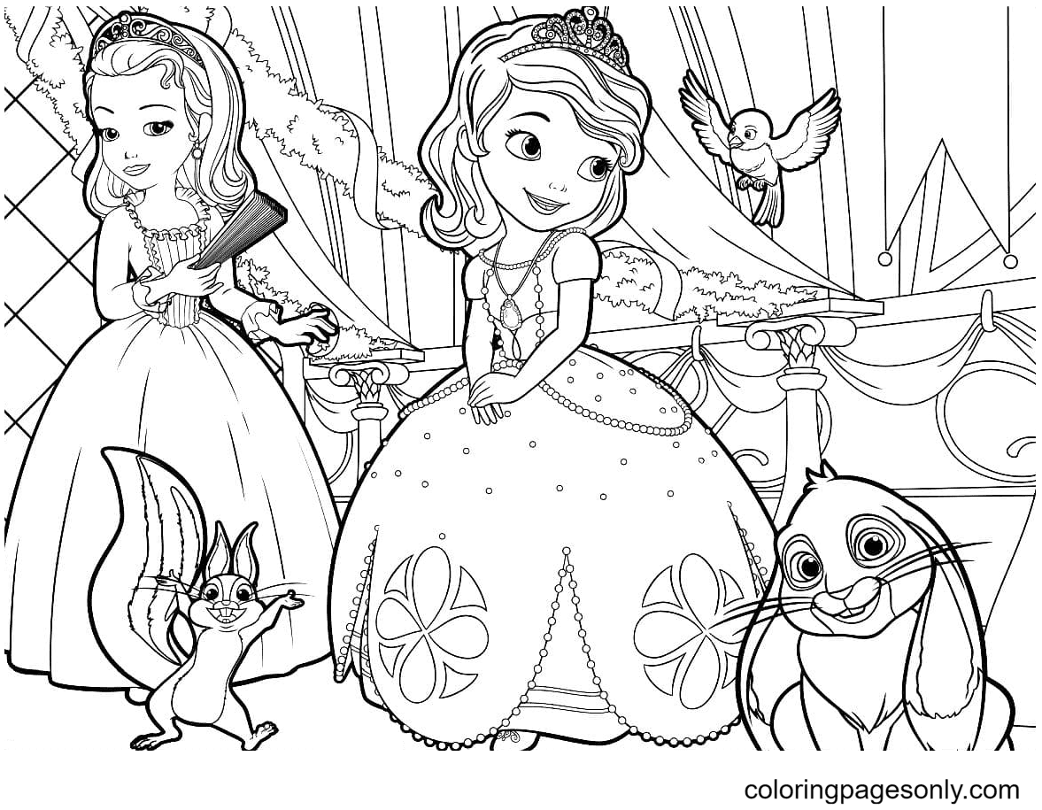 Princess Sofia Coloring Sheets