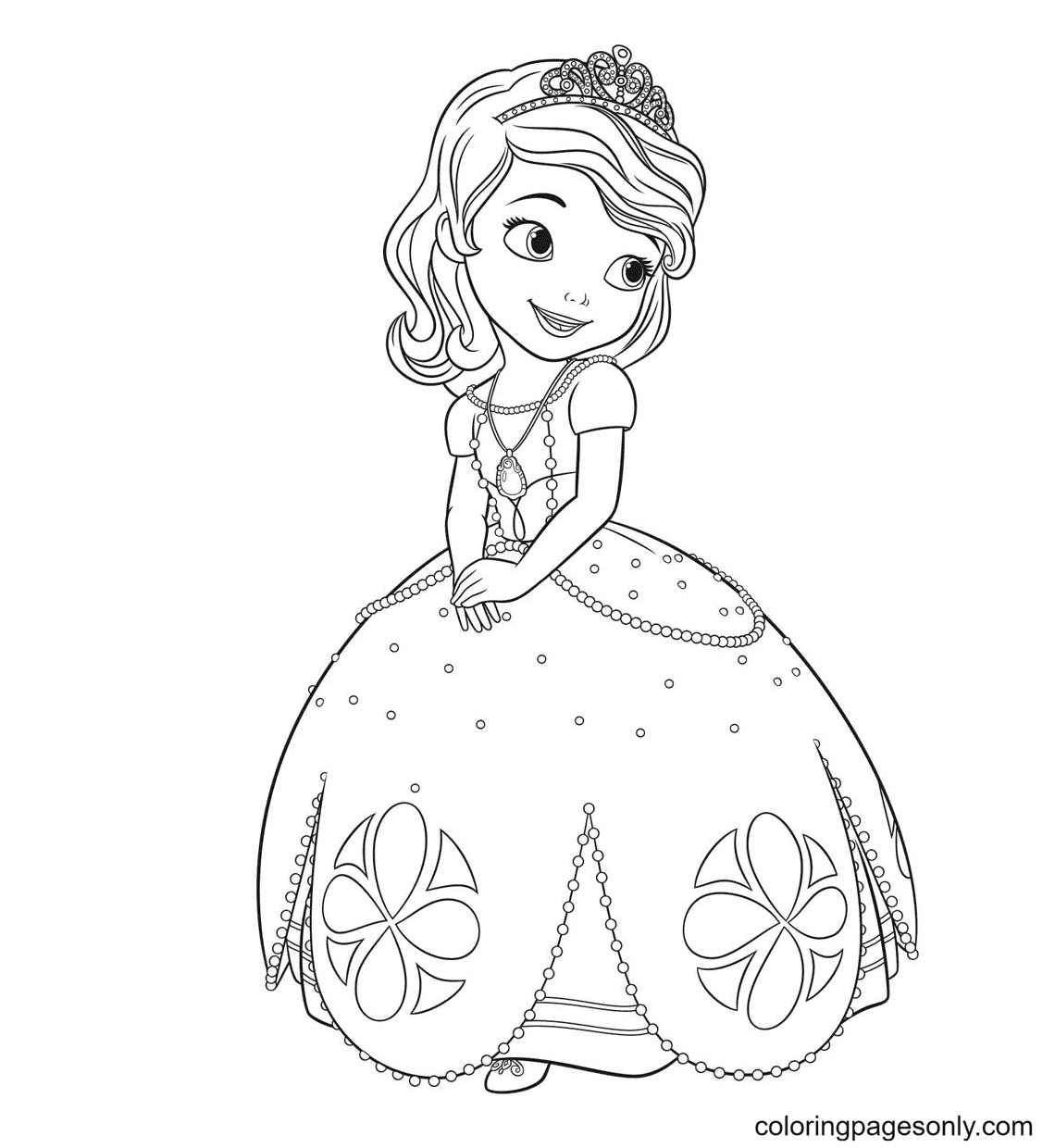 Princess Sofia Printable Coloring Pages   Sofia The First Coloring ...