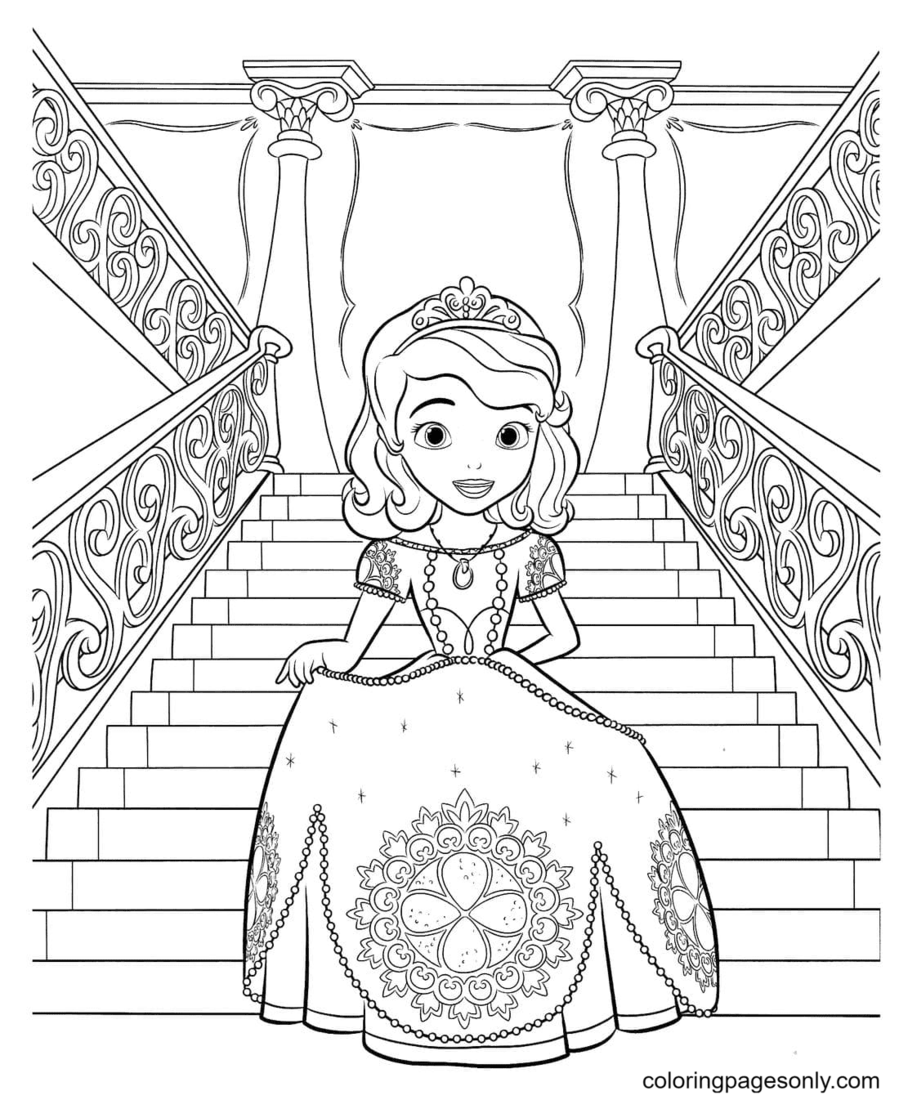 coloring pages for princess sofia