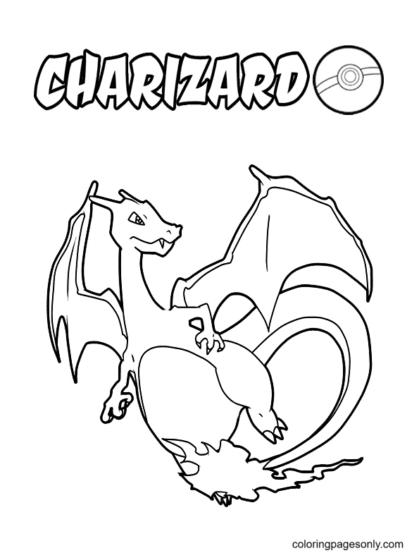 Printable Charizard Pokemon Coloring Pages Charizard Coloring Pages 
