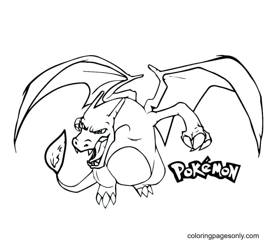 Printable Charizard Coloring Pages