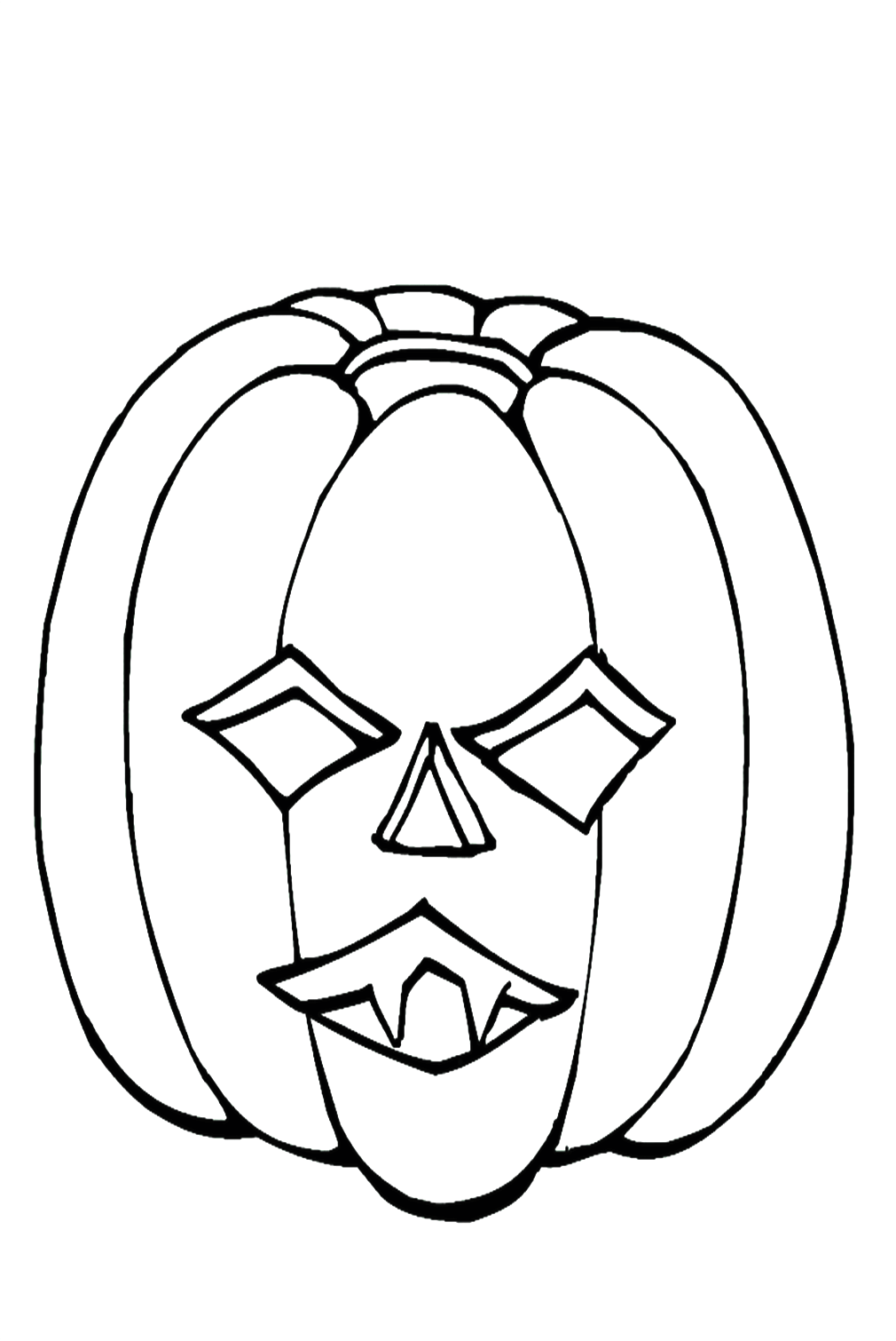 Pumpkin Halloween Printable Coloring Pages