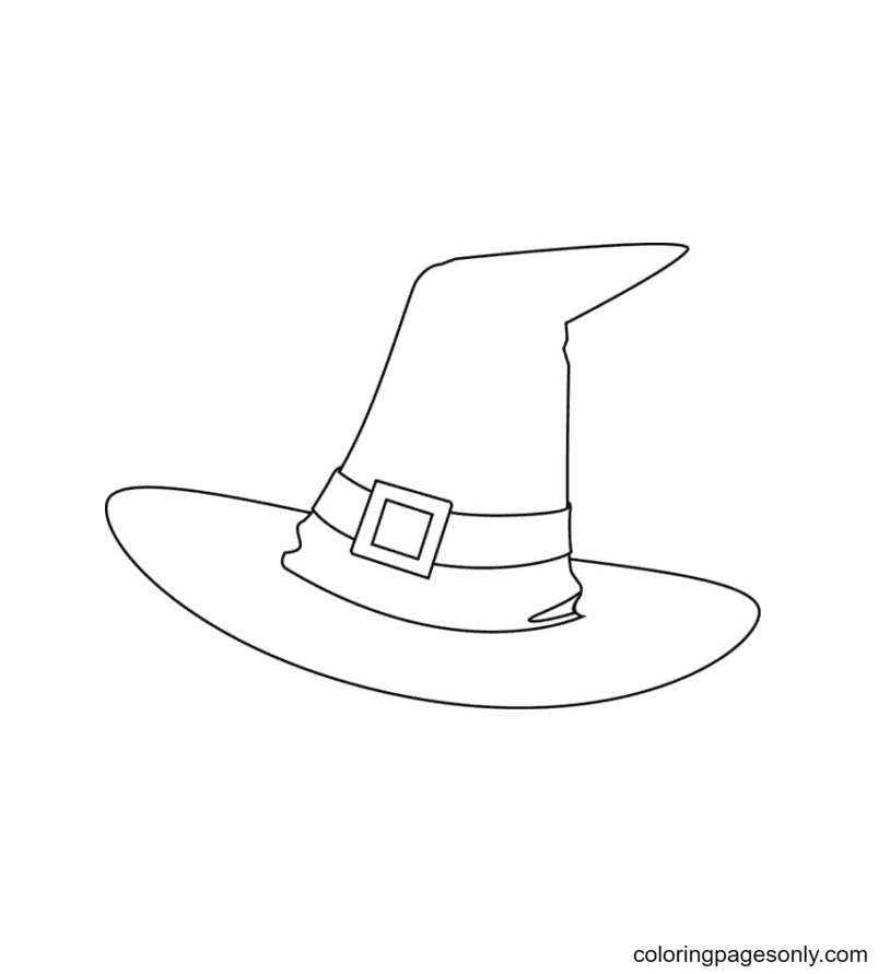 Sombrero de bruja simple y libre de sombrero de bruja