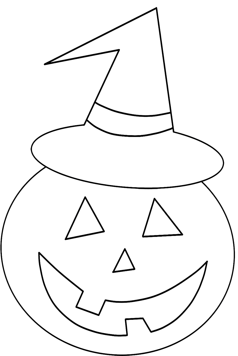 Smiling Pumpkin With Jack O’ Lantern Coloring Pages