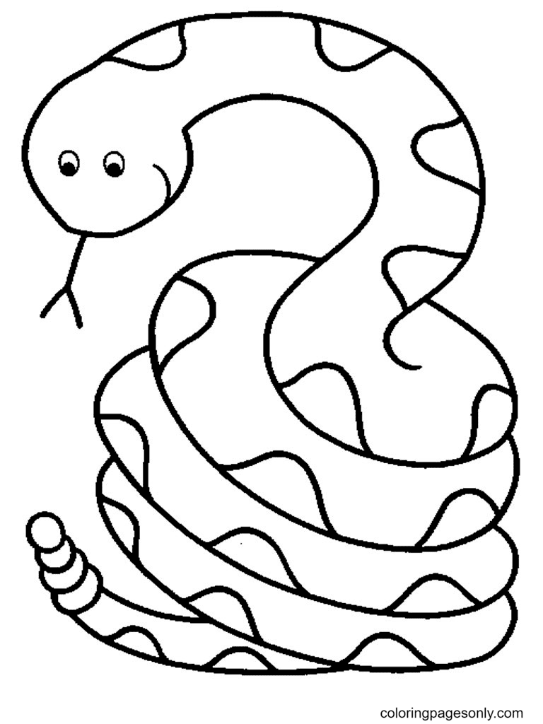 Snake Images Coloring Pages