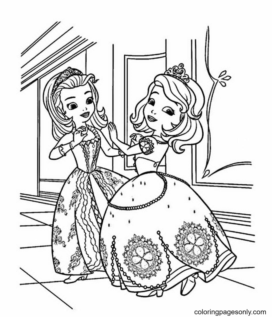 Sofia dancing Coloring Page