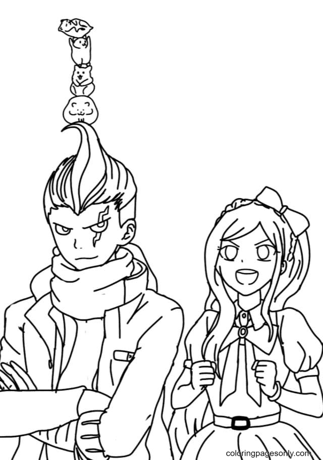 Sonia and Gundham Coloring Page