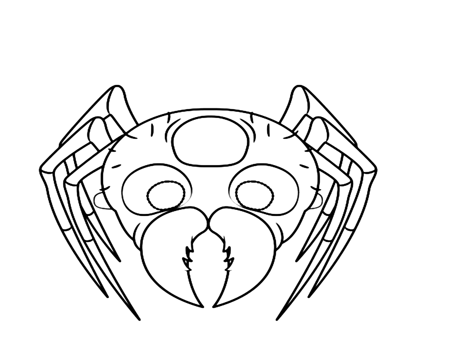 Spider Mask Coloring Pages