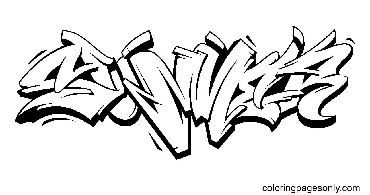 Zomergraffiti van Graffiti