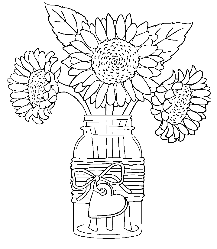 Sonnenblumen-Ästhetik aus ästhetischer Zeichnung