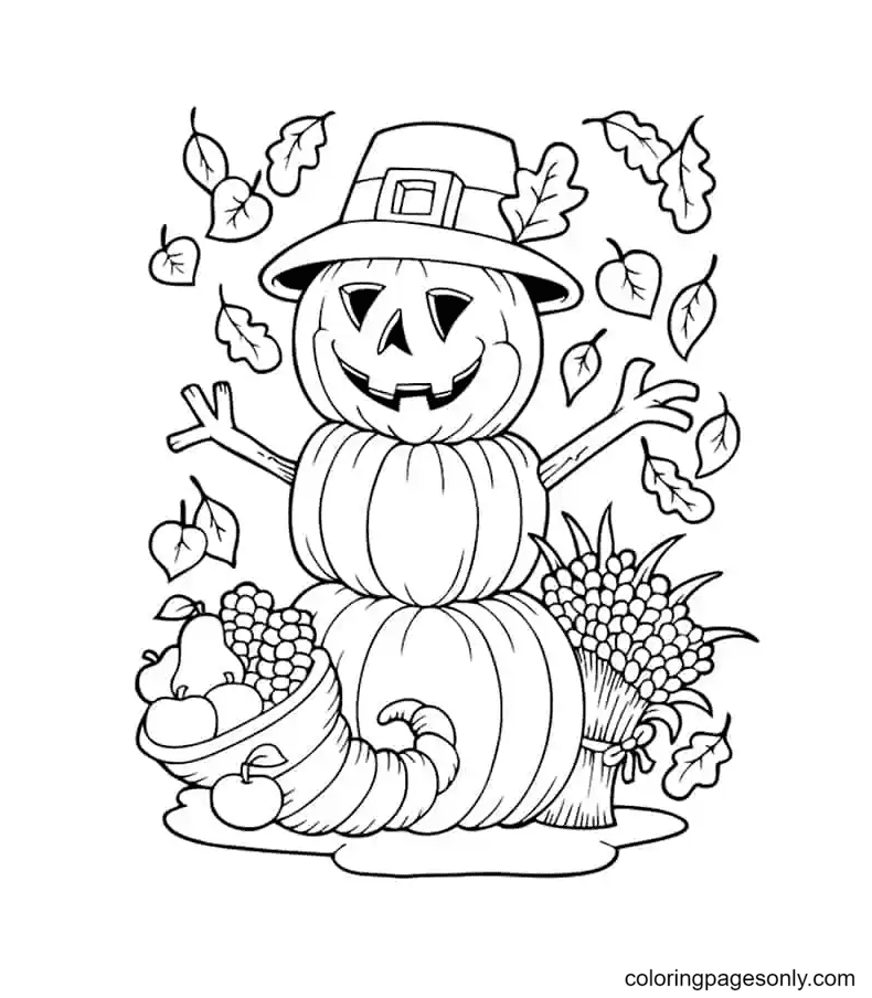 scarecrow coloring pages free printable