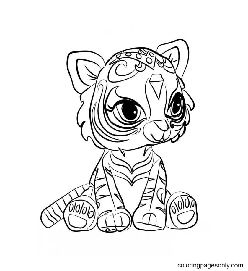 Tiger Nahal Coloring Pages
