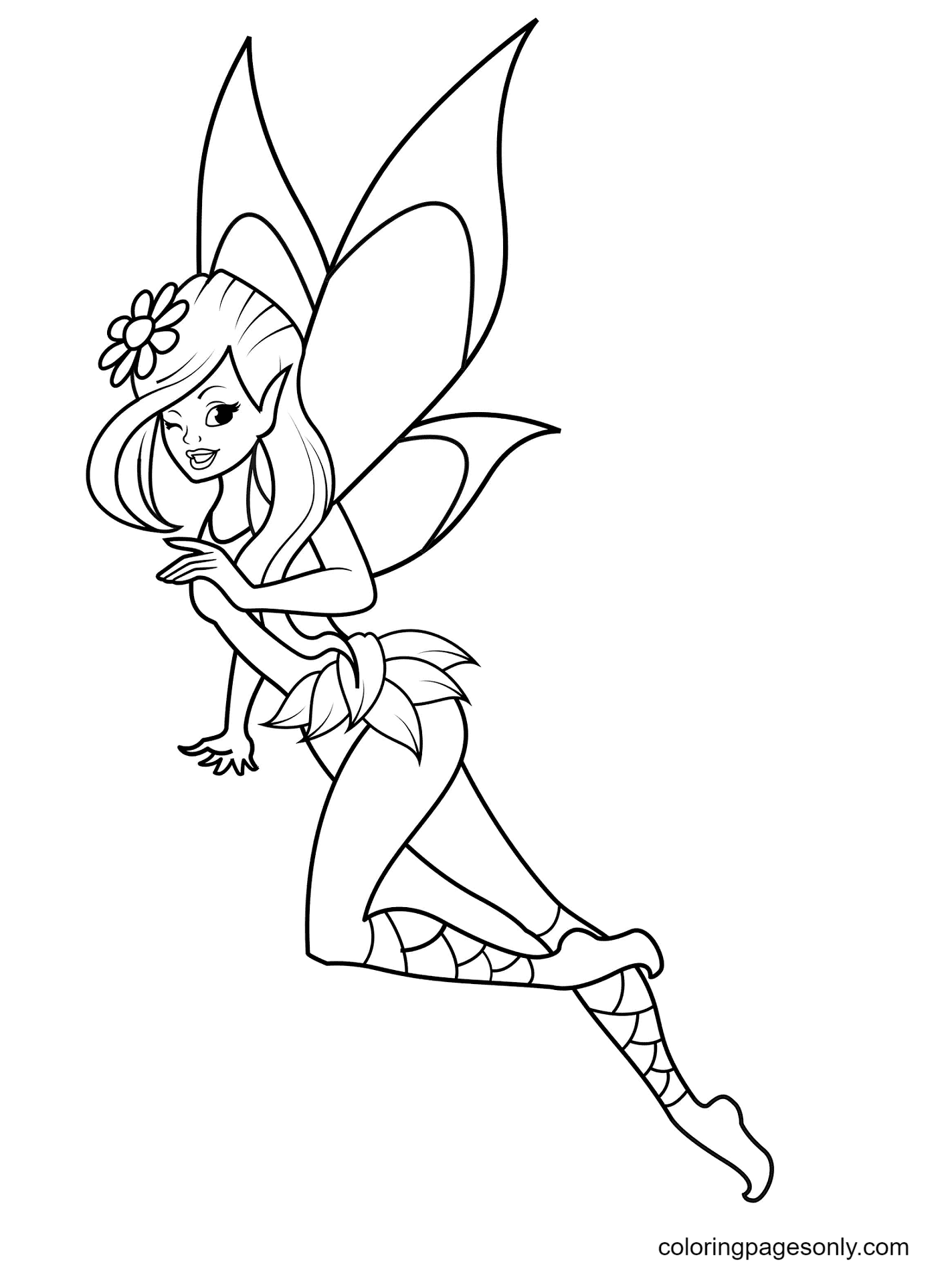 Tinkerbell Flying from Fairy