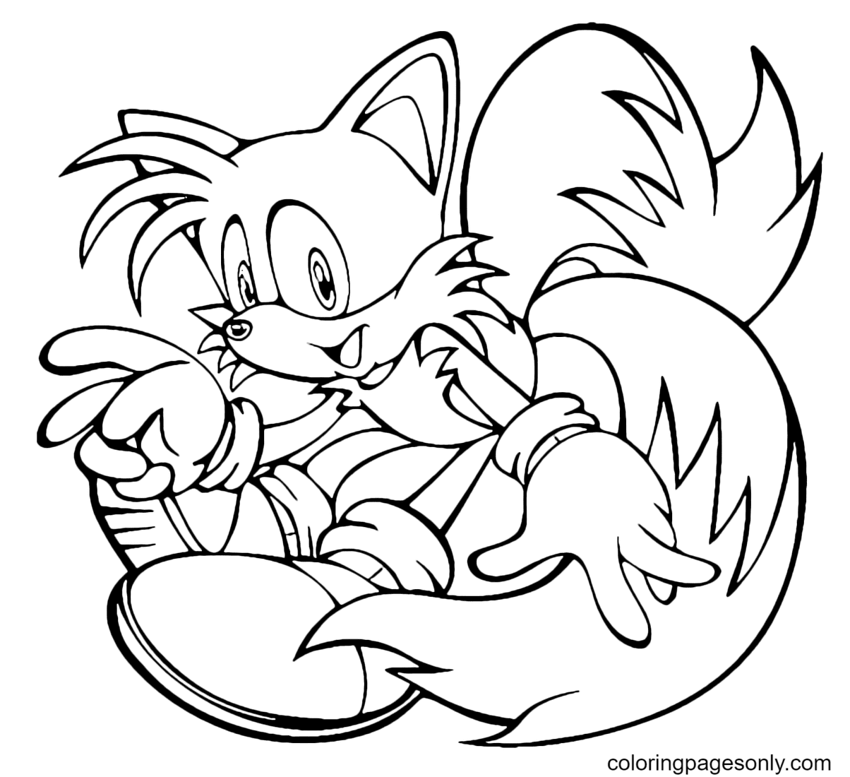 Tails Exe NFT coloring page - Coloring pages 🎨