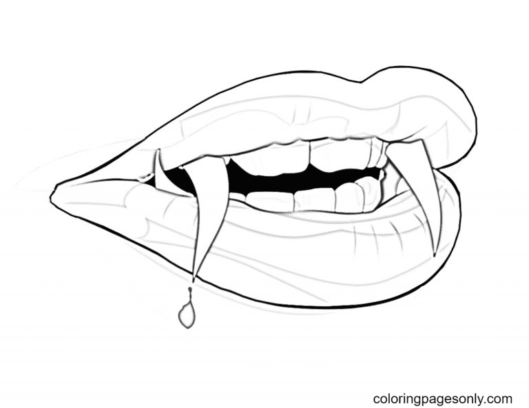 Dentes de Vampiro - Desenho de luhtsc - Gartic