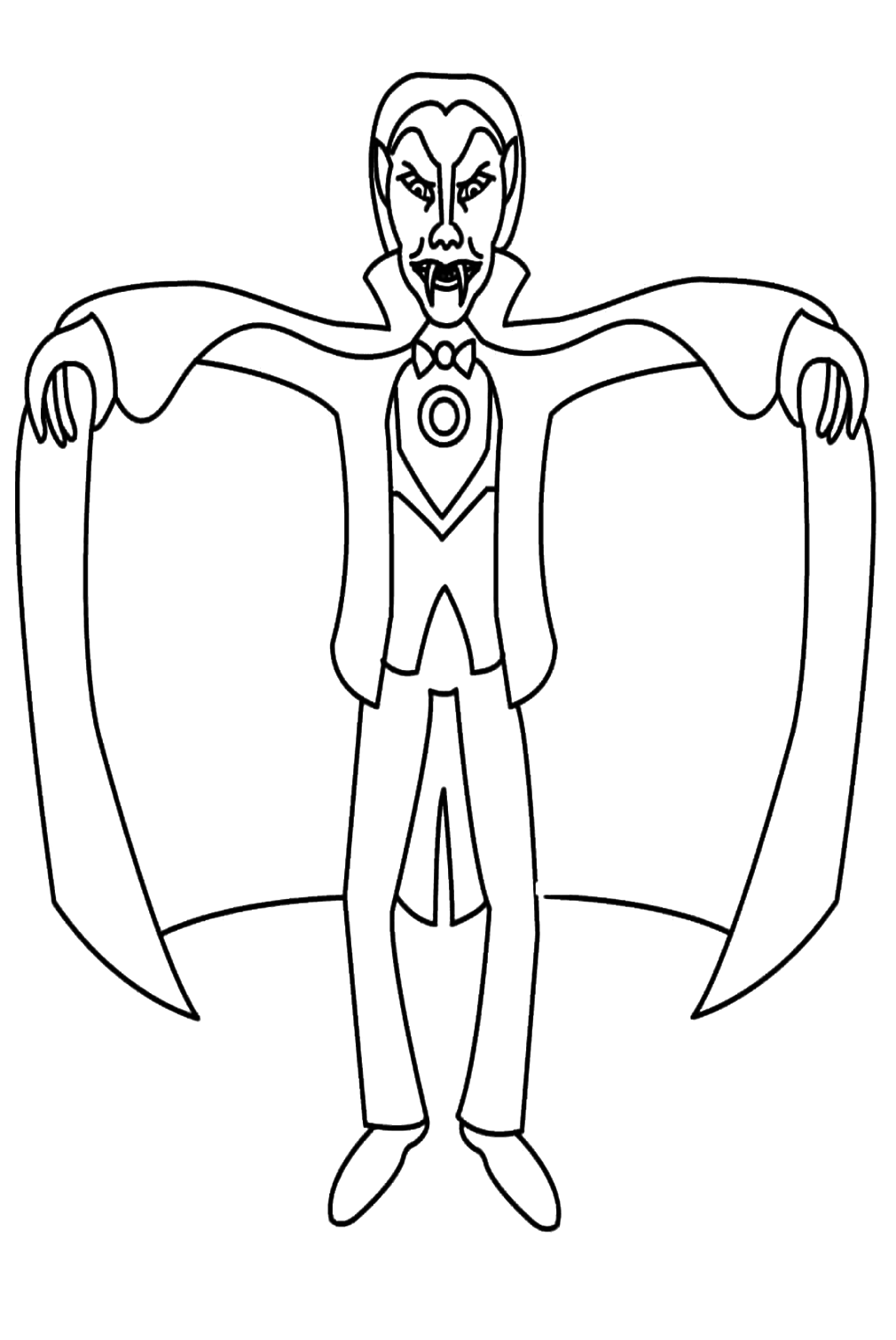 Gothnic Vampire Coloring Page - Vampire Coloring Pages - Coloring Pages ...
