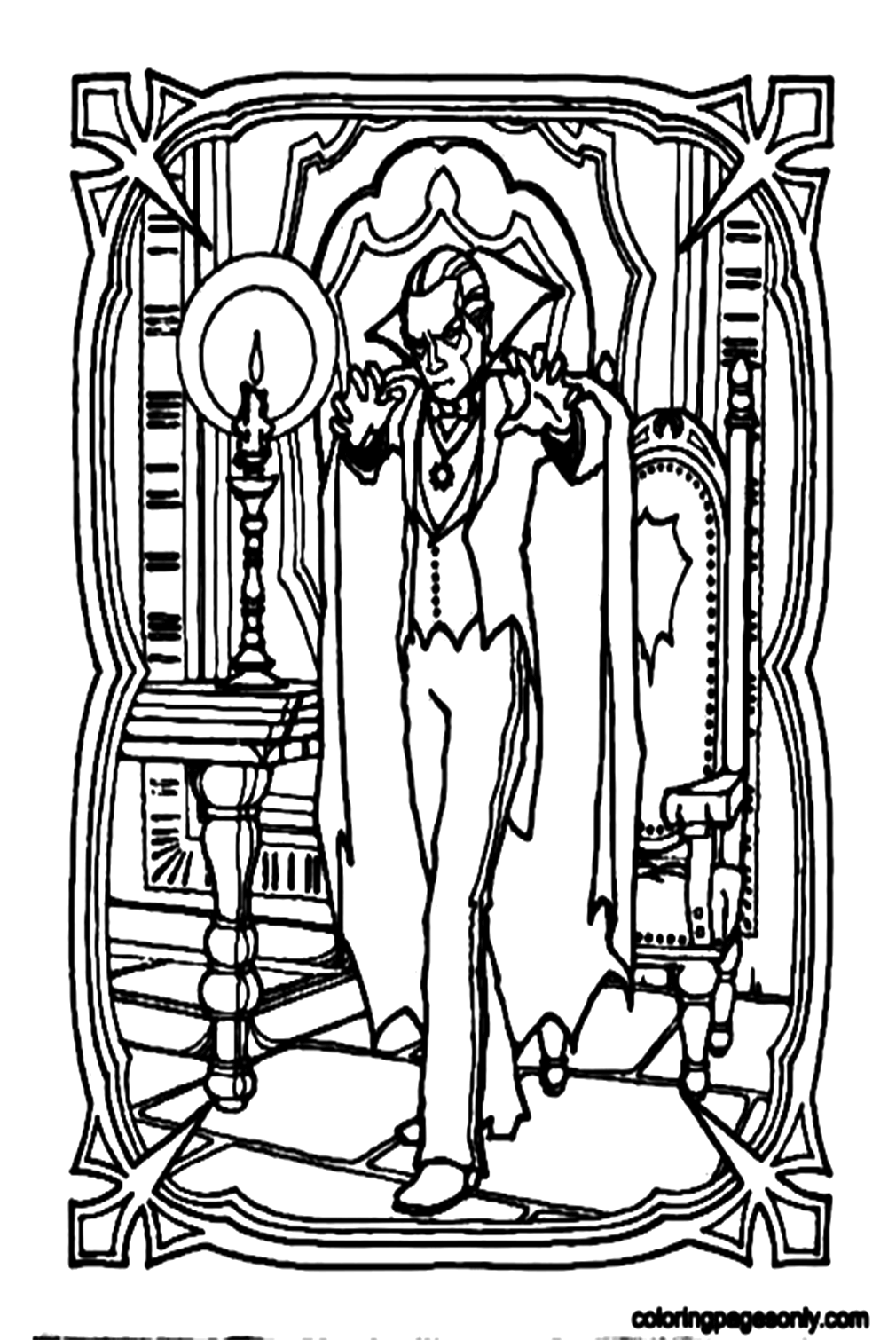 Vampires Powers Coloring Pages