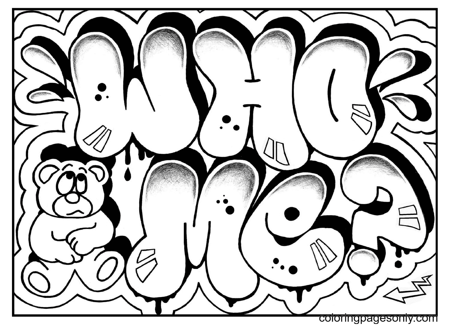 Who me? Coloring Page
