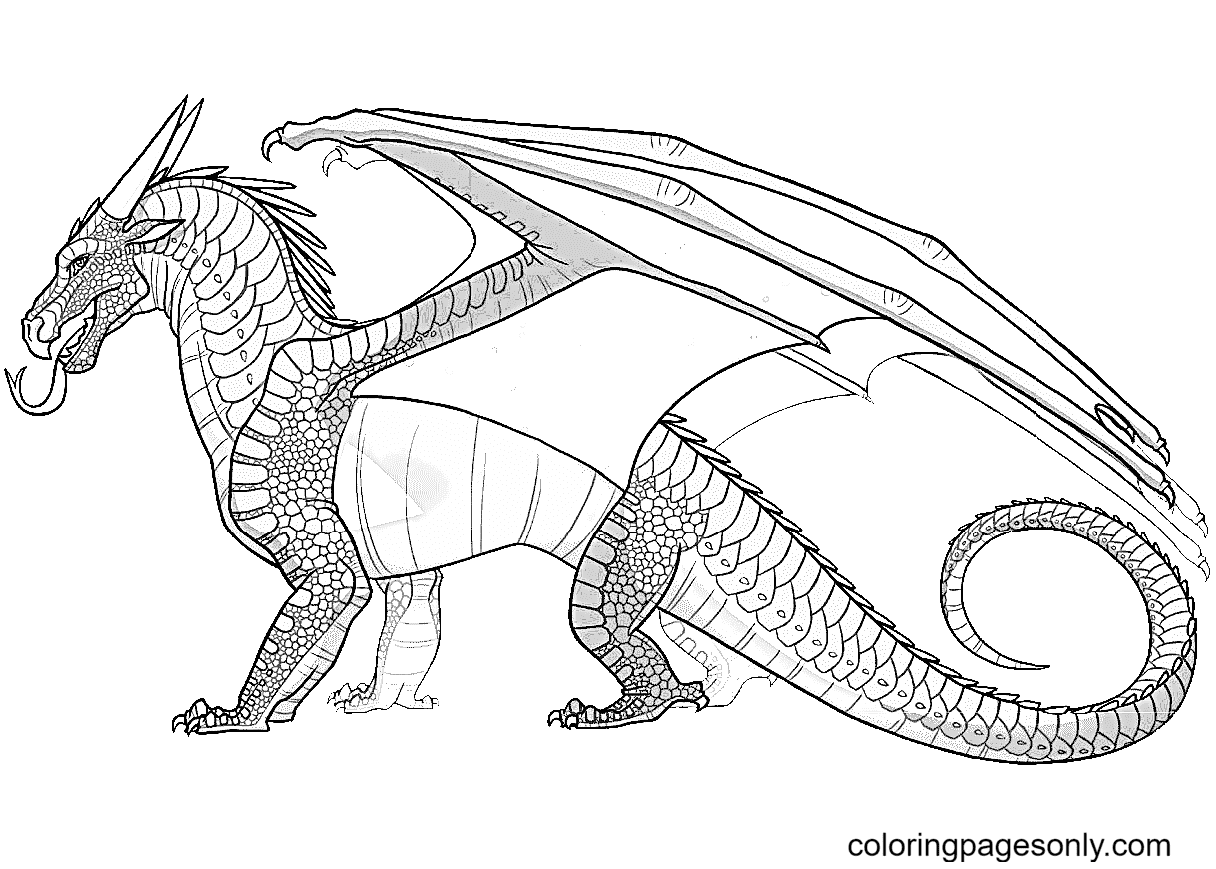 Images Of Wings Of Fire To Color And Print Mindslalaf