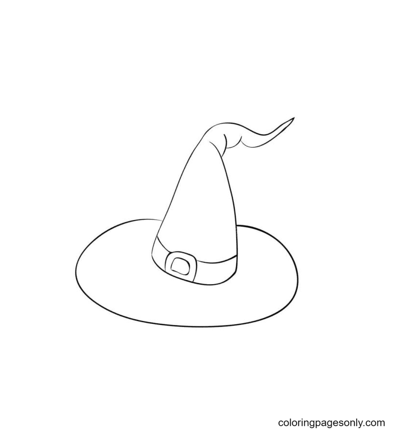 Chapéu de bruxa para impressão gratuita em Witch Hat