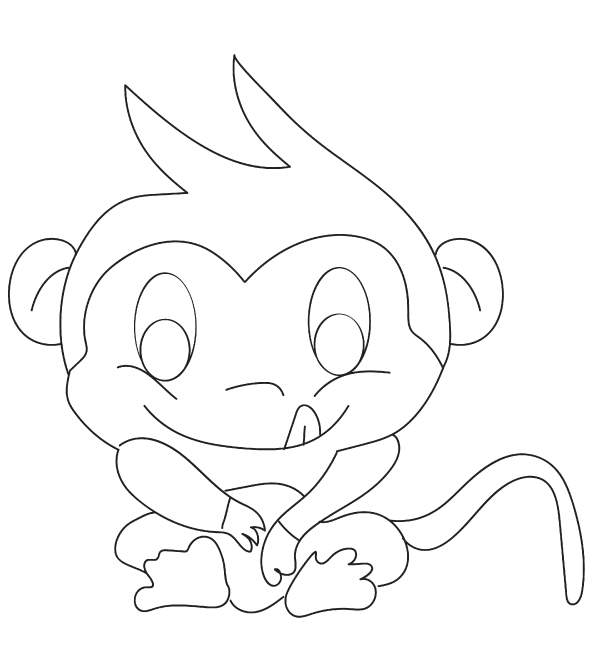Ein Nachtaffe von Monkey