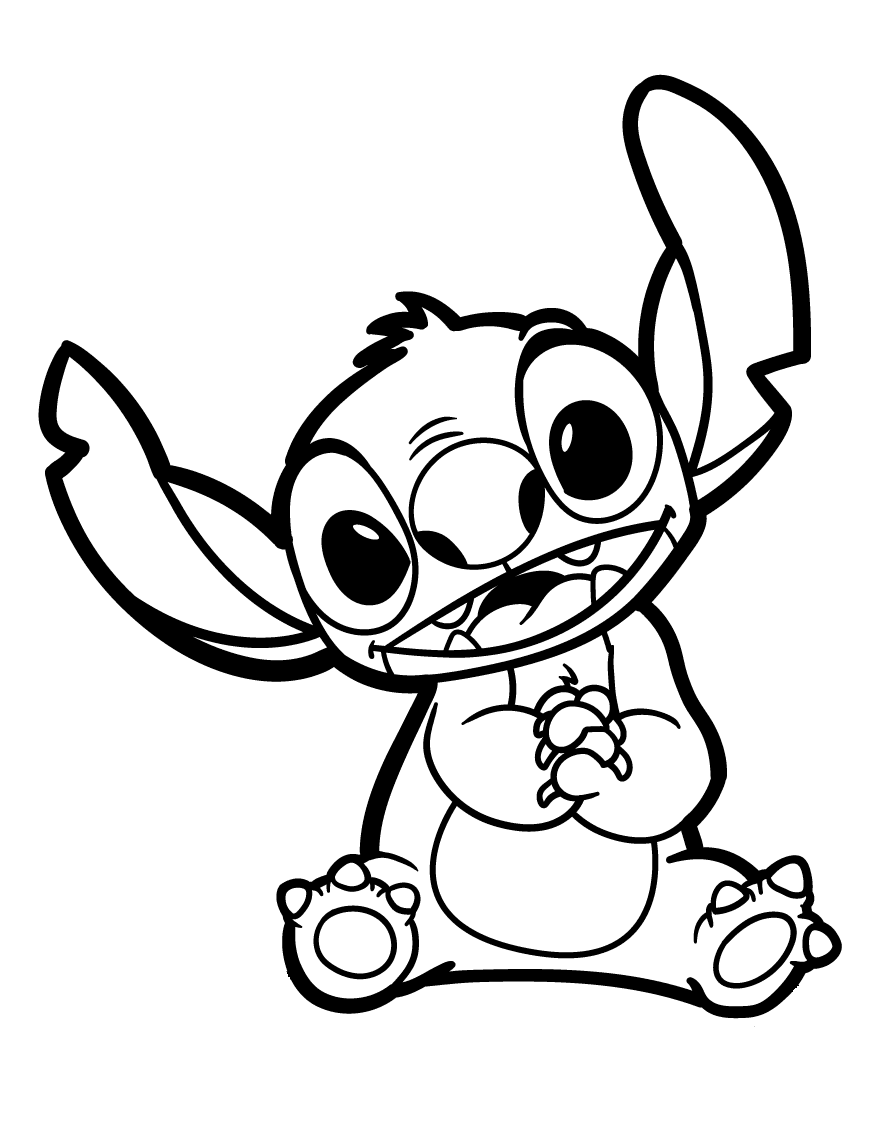 560 Collections Stitch Coloring Pages Cute Best