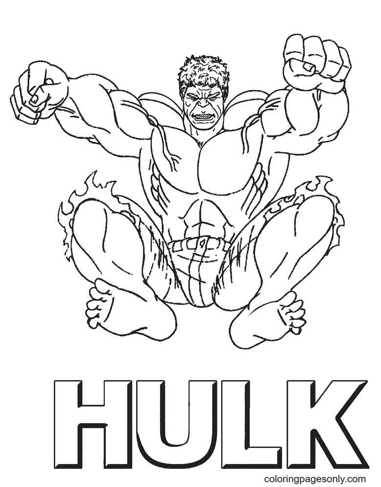 Vingadores Hulk para impressão de Hulk