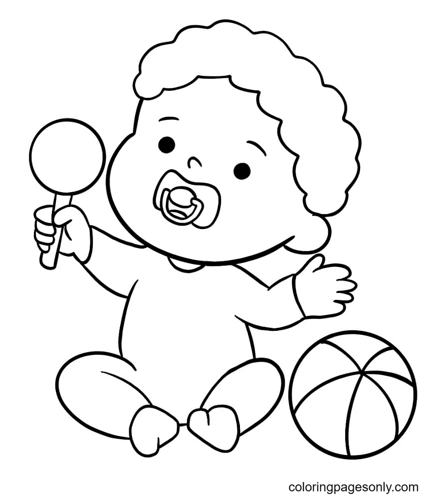 Baby Doll Coloring Book Vector Images (over 340)