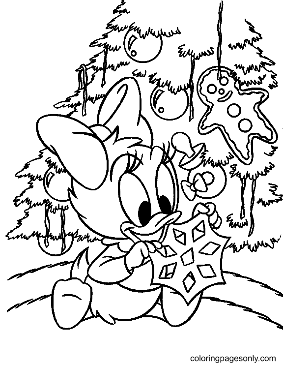 Árvore de Natal do Pato Bebê da Disney Christmas