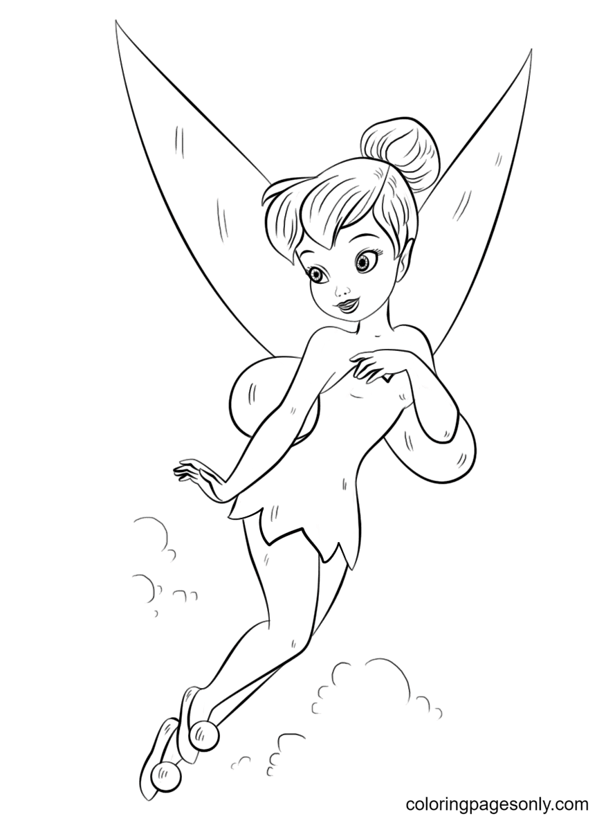 Baby Tinker Bell Coloring Page