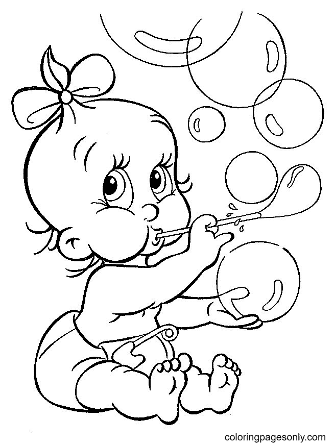 Baby en bubbels van Baby