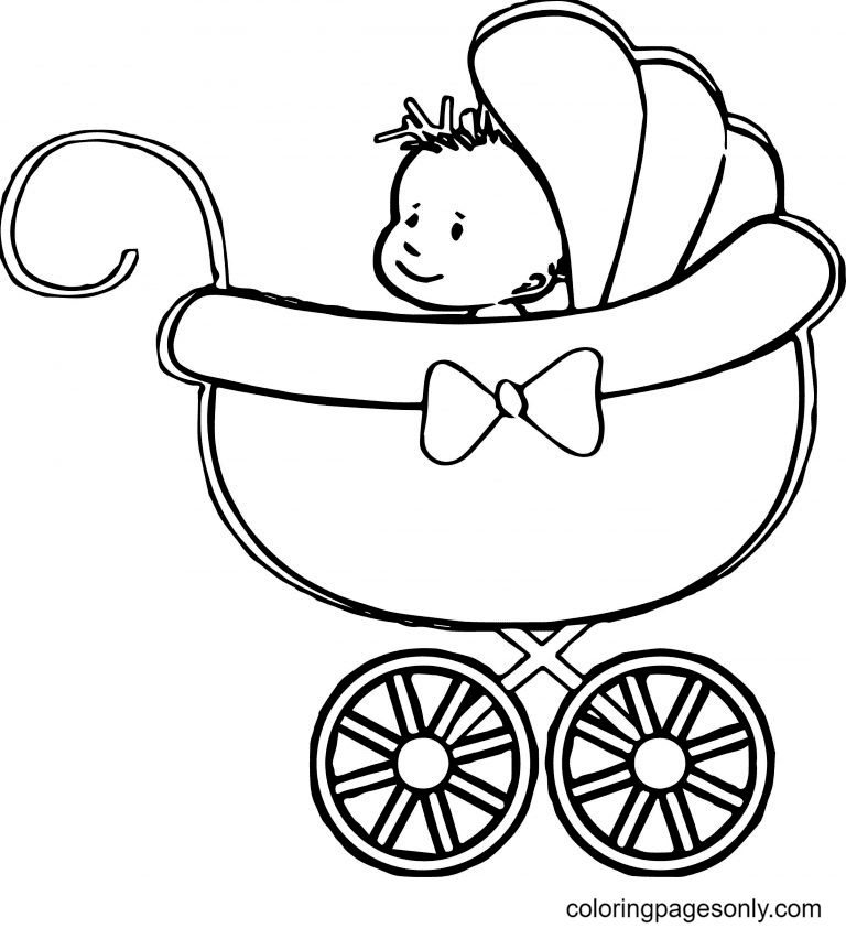 Baby in kinderwagen van Baby