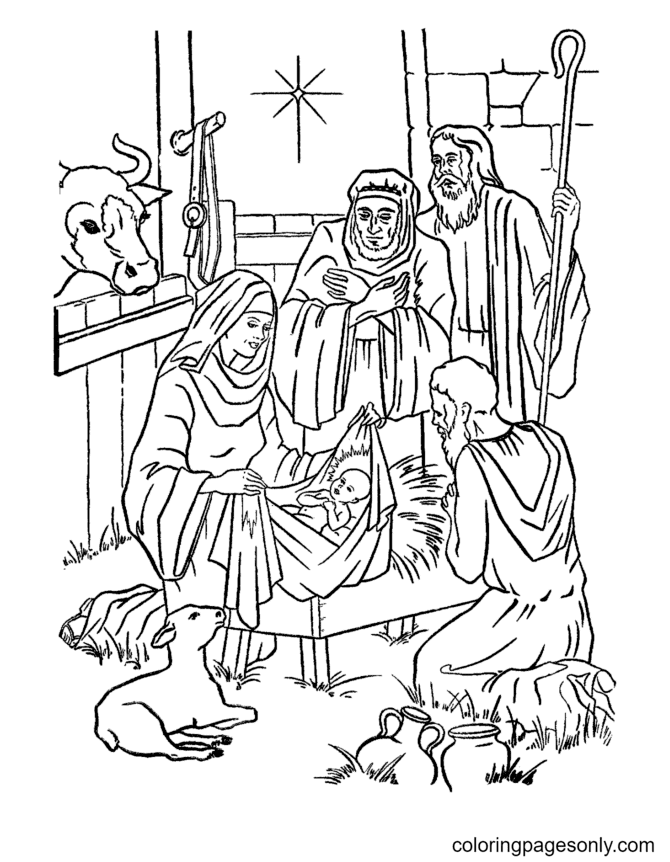 Bibel-Jesus-Krippe aus religiösem Weihnachten