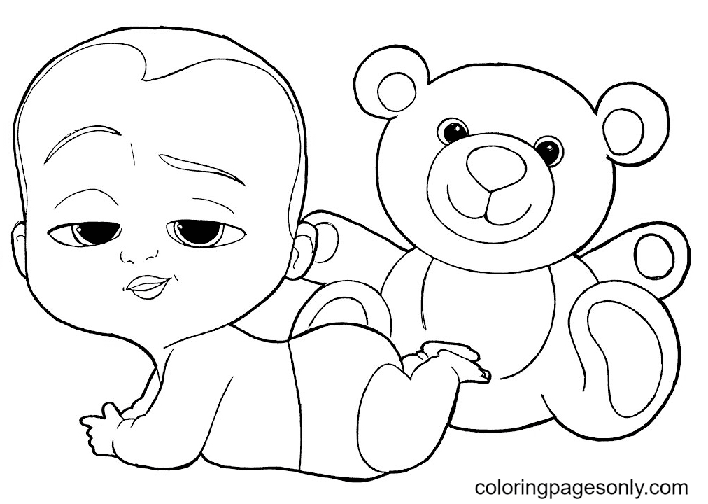 Desenhos para colorir do Boss Baby