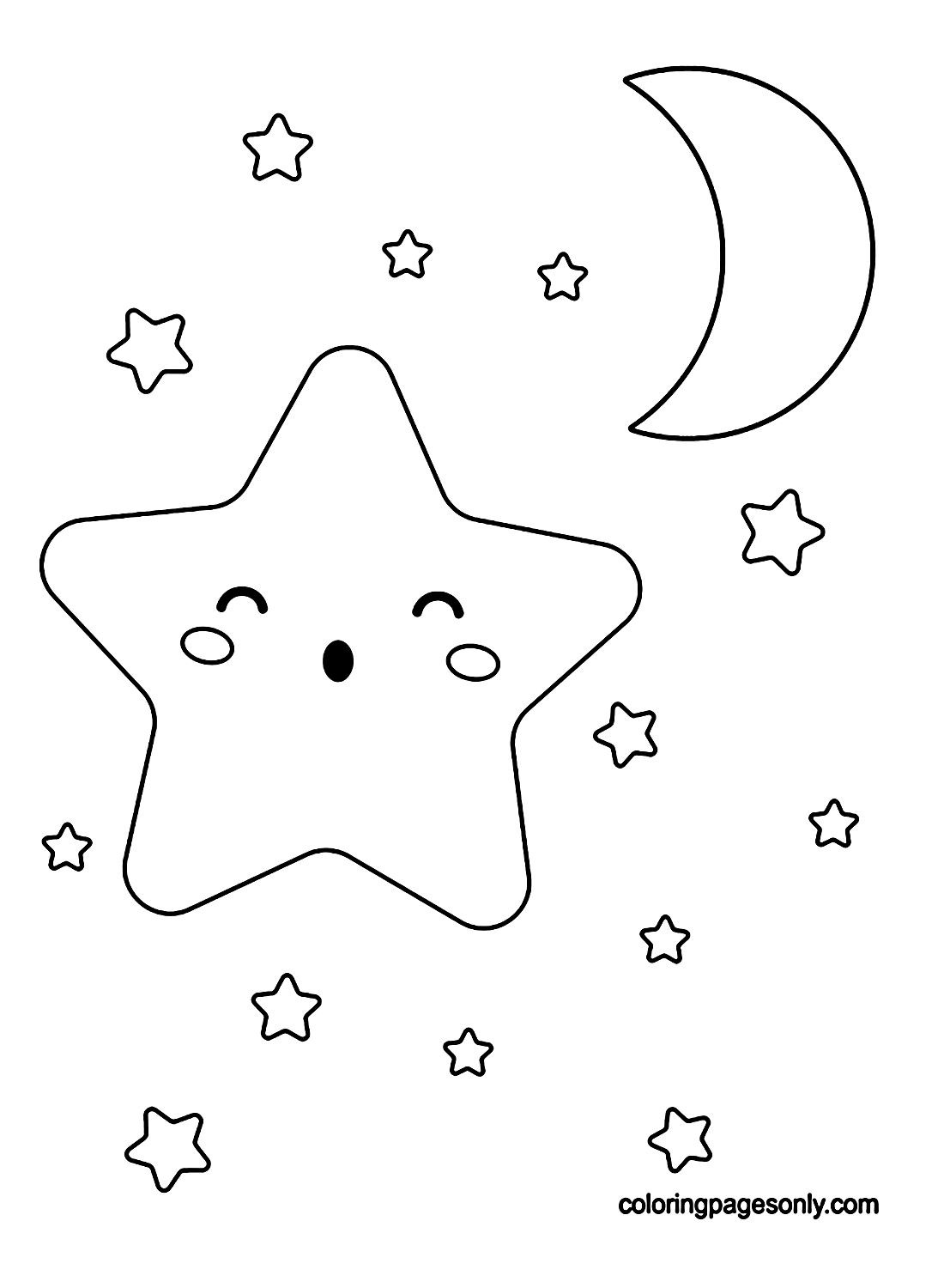 Heller und glänzender Stern von Star