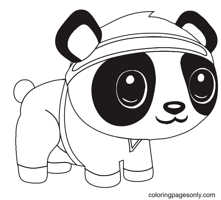Panda de dessin animé de Panda