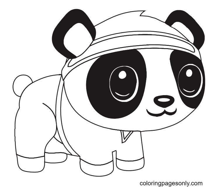 Desenho de Panda Emoji para colorir