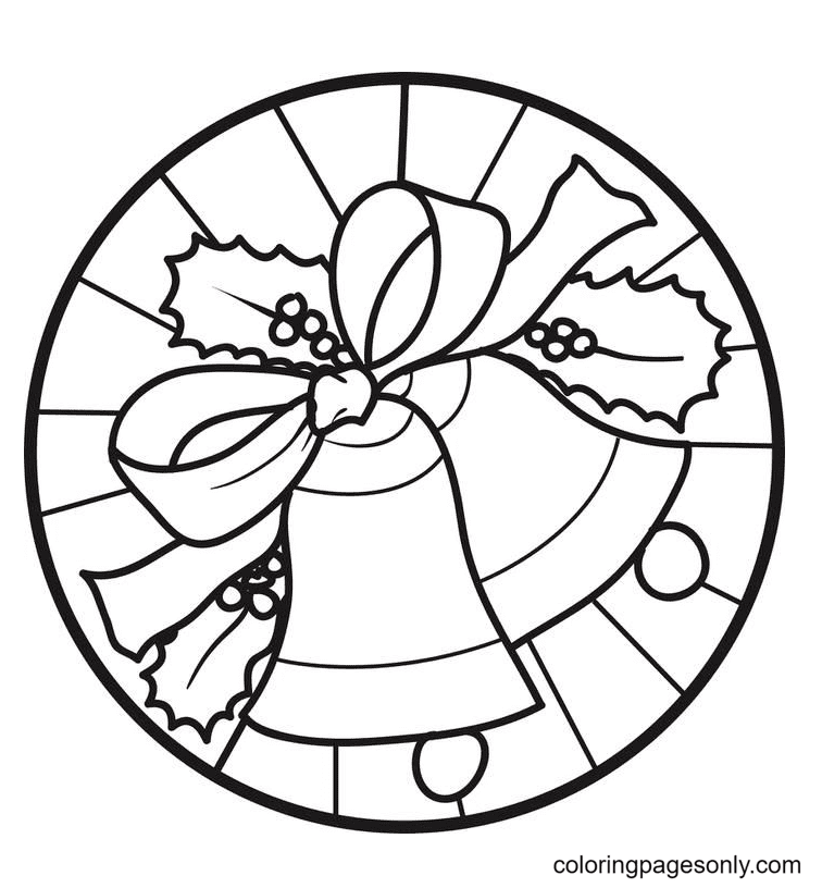 Christmas Bells Free Coloring Page