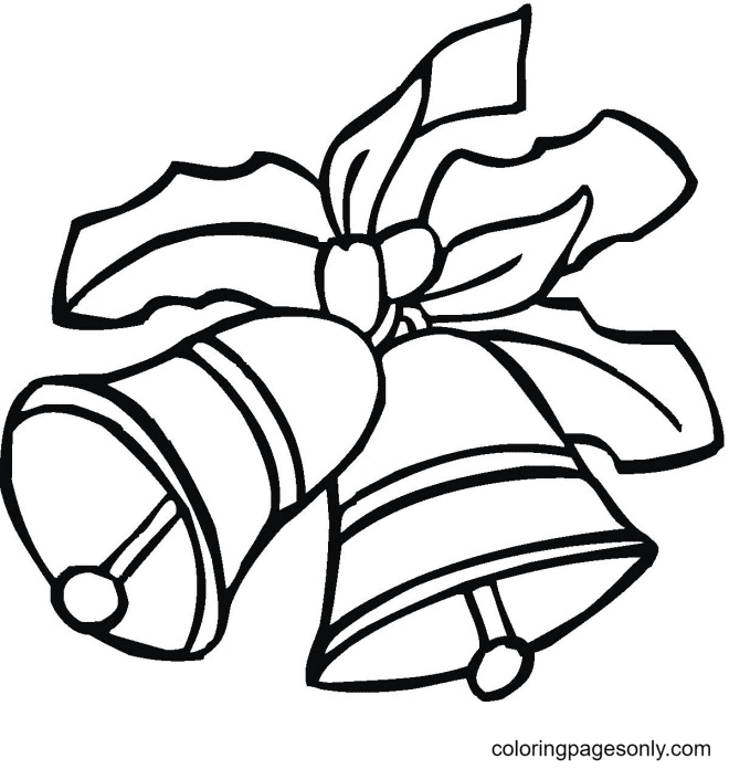 Christmas Bells Printable Coloring Pages