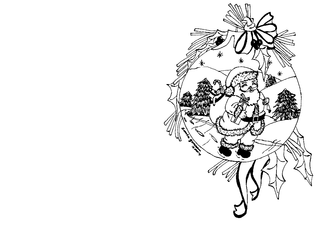 Christmas Card Free Printable Coloring Pages